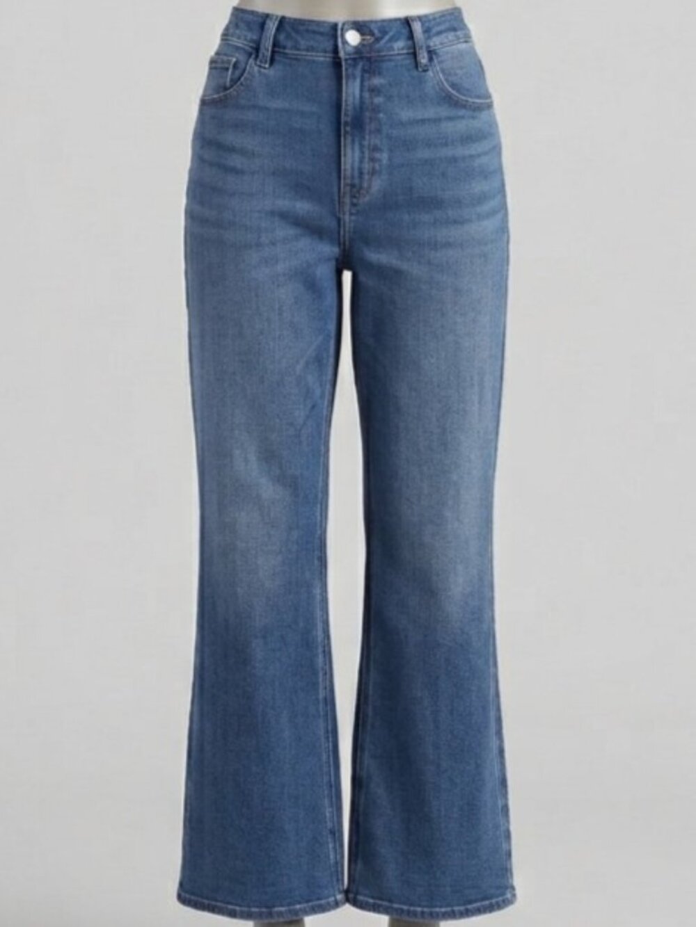 NWT Old Navy Women's High-Rise Wow Flare Blue Jeans Size 14 Short (C2194)
